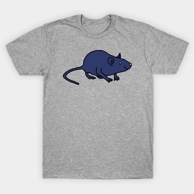 Blue Rat T-Shirt by ellenhenryart